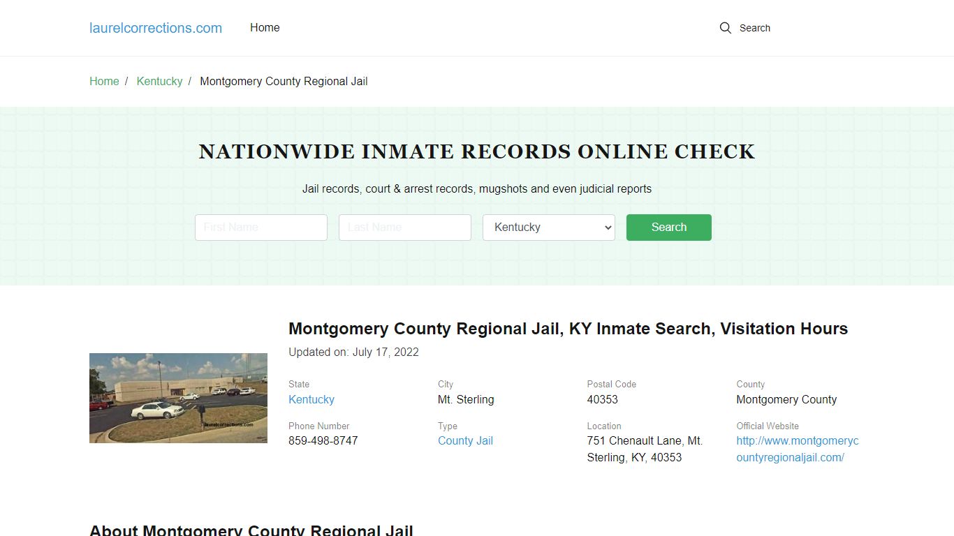 Montgomery County Regional Jail - laurelcorrections.com